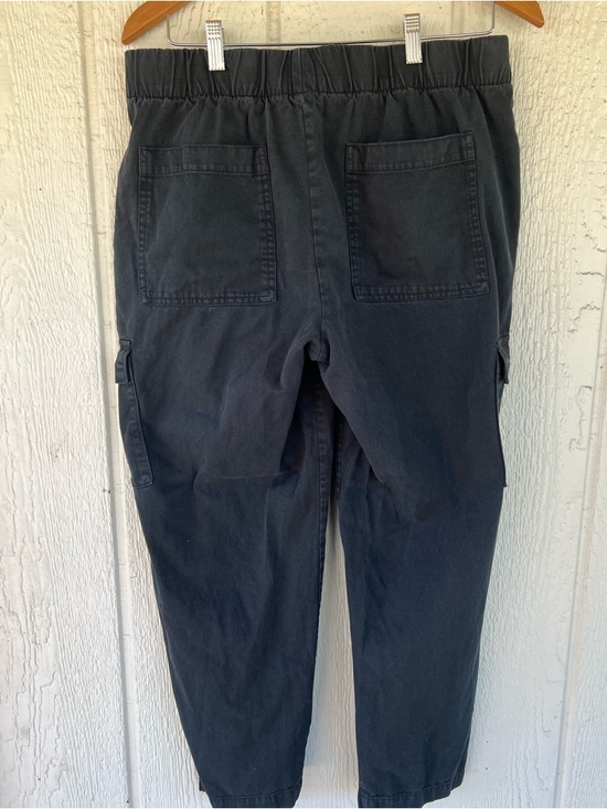 GAP Cargo Pants Size Large | Black Utility Elastic Waist Casual - Picture 2 of 3
